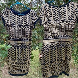 Black & Gold Eliza J Dress SZ 6